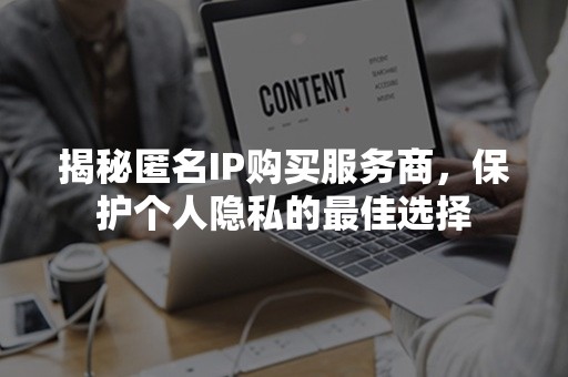 揭秘匿名IP购买服务商，保护个人隐私的最佳选择