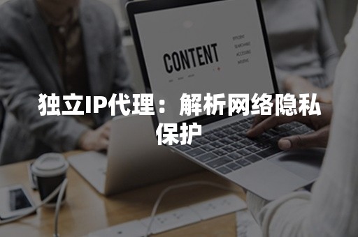 独立IP代理：解析网络隐私保护