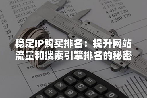 稳定IP购买排名：提升网站流量和搜索引擎排名的秘密武器