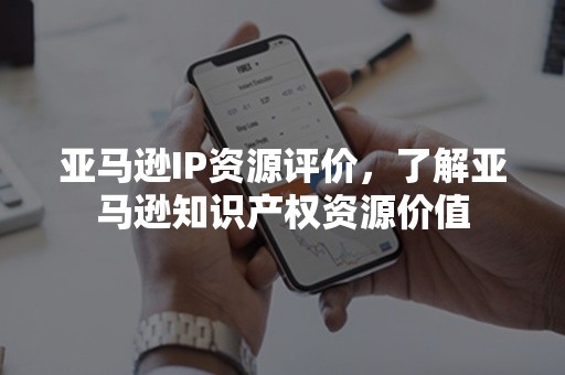 亚马逊IP资源评价，了解亚马逊知识产权资源价值