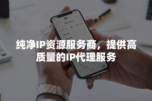 纯净IP资源服务商，提供高质量的IP代理服务