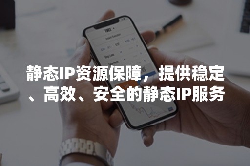 静态IP资源保障，提供稳定、高效、安全的静态IP服务