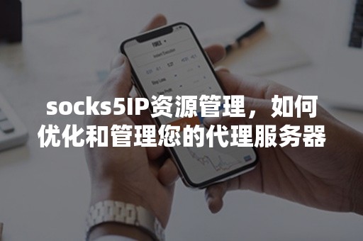 socks5IP资源管理，如何优化和管理您的代理服务器