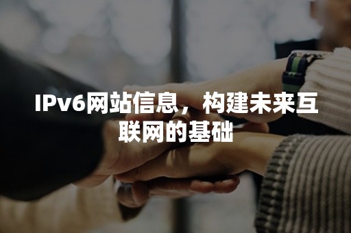 IPv6网站信息，构建未来互联网的基础