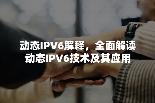 动态IPV6解释，全面解读动态IPV6技术及其应用