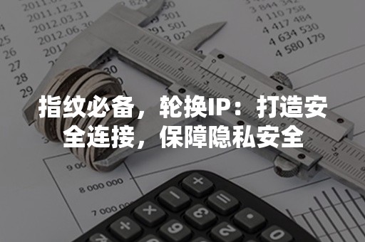 指纹必备，轮换IP：打造安全连接，保障隐私安全