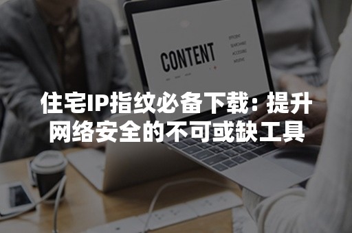 住宅IP指纹必备下载: 提升网络安全的不可或缺工具