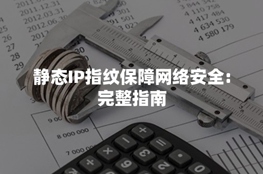 静态IP指纹保障网络安全:完整指南