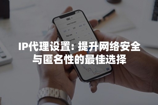 IP代理设置: 提升网络安全与匿名性的最佳选择