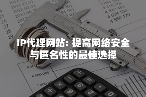 IP代理网站: 提高网络安全与匿名性的最佳选择