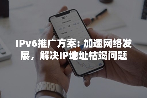 IPv6推广方案: 加速网络发展，解决IP地址枯竭问题