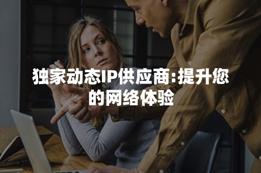 独家动态IP供应商:提升您的网络体验