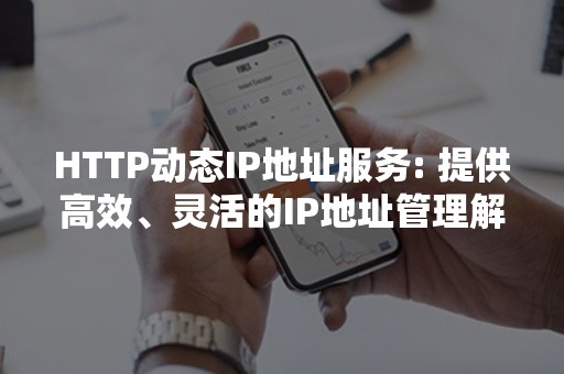 HTTP动态IP地址服务: 提供高效、灵活的IP地址管理解决方案