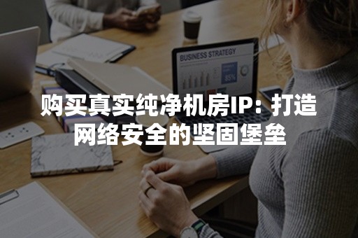 购买真实纯净机房IP: 打造网络安全的坚固堡垒