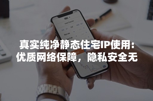 真实纯净静态住宅IP使用:优质网络保障，隐私安全无忧