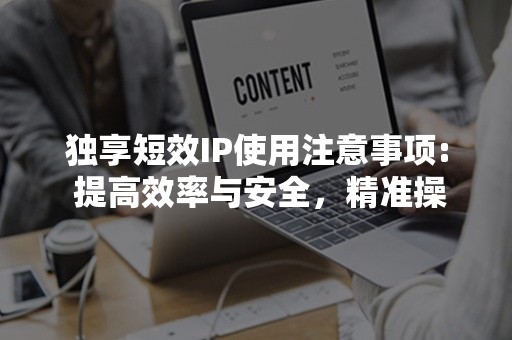 独享短效IP使用注意事项: 提高效率与安全，精准操作是关键