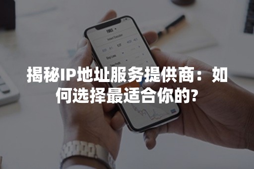 揭秘IP地址服务提供商：如何选择最适合你的?