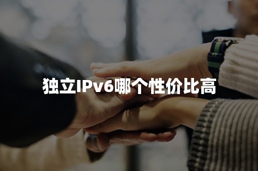 独立IPv6哪个性价比高