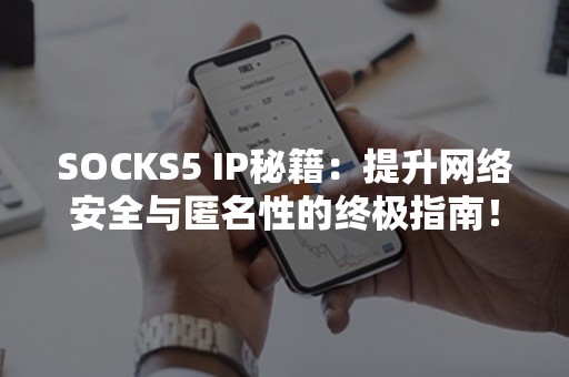 SOCKS5 IP秘籍：提升网络安全与匿名性的终极指南！