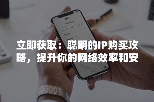 立即获取：聪明的IP购买攻略，提升你的网络效率和安全性！