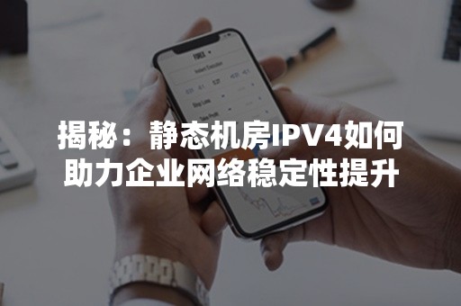 揭秘：静态机房IPV4如何助力企业网络稳定性提升