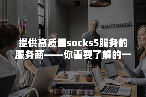 提供高质量socks5服务的服务商——你需要了解的一切