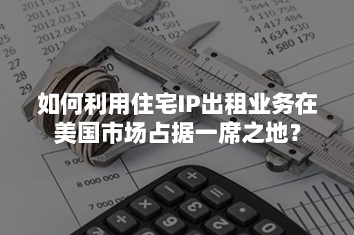 如何利用住宅IP出租业务在美国市场占据一席之地？