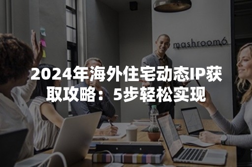 2024年海外住宅动态IP获取攻略：5步轻松实现