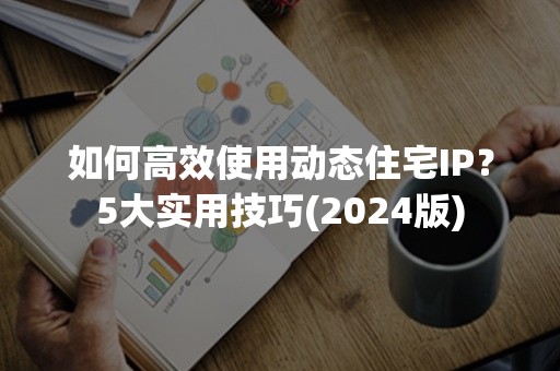 如何高效使用动态住宅IP？5大实用技巧(2024版)