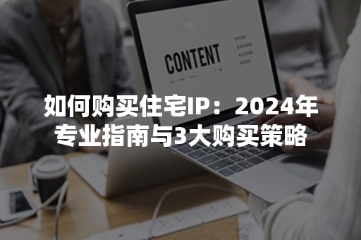 如何购买住宅IP：2024年专业指南与3大购买策略