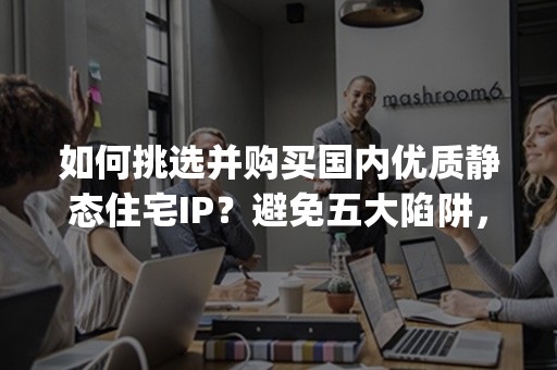 如何挑选并购买国内优质静态住宅IP？避免五大陷阱，助你决策明智(2024版)