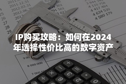 IP购买攻略：如何在2024年选择性价比高的数字资产