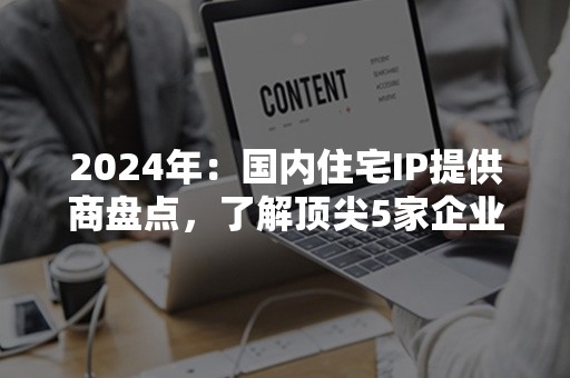 2024年：国内住宅IP提供商盘点，了解顶尖5家企业特色及服务