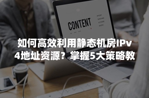 如何高效利用静态机房IPv4地址资源？掌握5大策略教程(2024版)