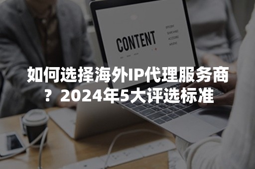 如何选择海外IP代理服务商？2024年5大评选标准