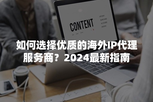 如何选择优质的海外IP代理服务商？2024最新指南