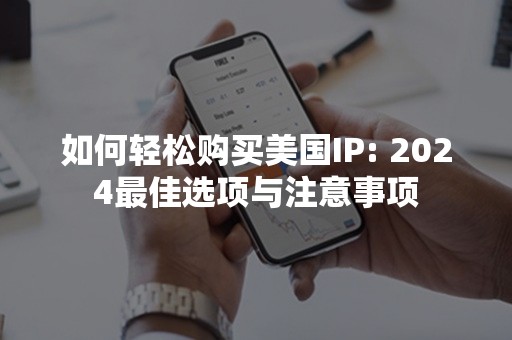 如何轻松购买美国IP: 2024最佳选项与注意事项