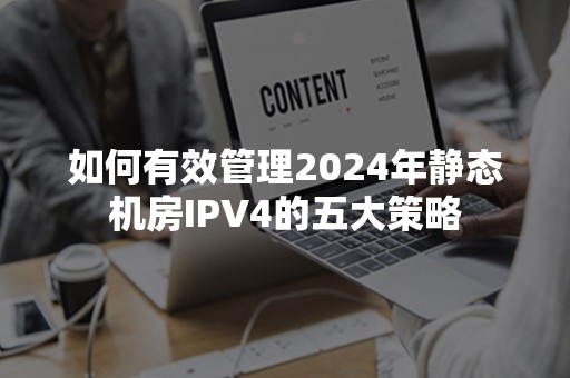 如何有效管理2024年静态机房IPV4的五大策略