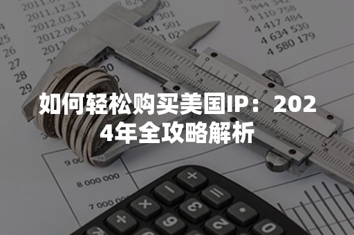 如何轻松购买美国IP：2024年全攻略解析