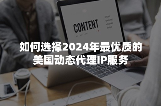 如何选择2024年最优质的美国动态代理IP服务