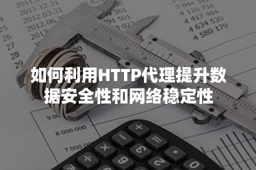 如何利用HTTP代理提升数据安全性和网络稳定性