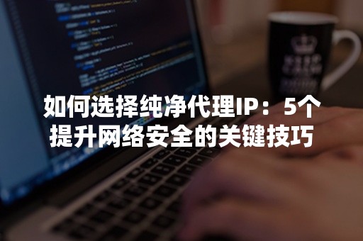 如何选择纯净代理IP：5个提升网络安全的关键技巧