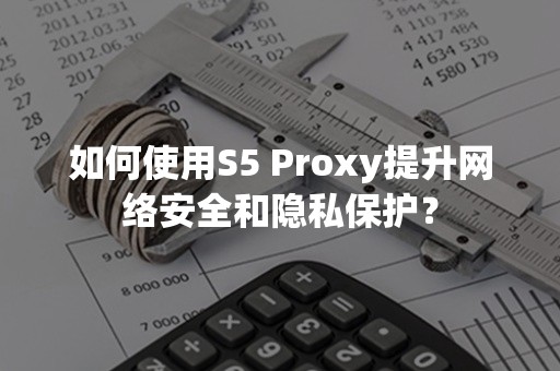 如何使用S5 Proxy提升网络安全和隐私保护？