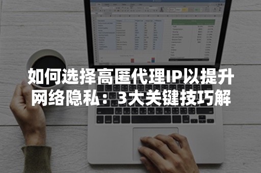 如何选择高匿代理IP以提升网络隐私：3大关键技巧解析
