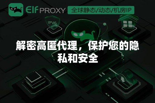 解密高匿代理，保护您的隐私和安全