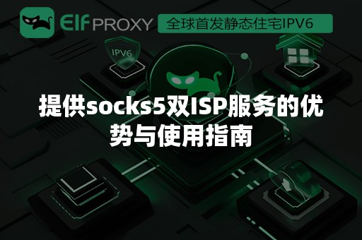 提供socks5双ISP服务的优势与使用指南