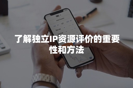 了解独立IP资源评价的重要性和方法