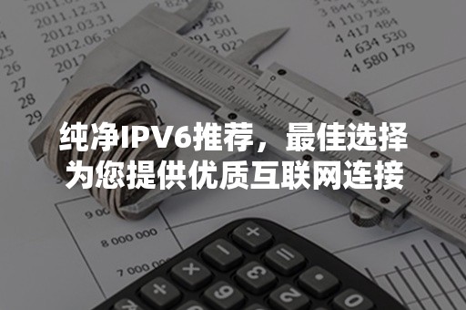 纯净IPV6推荐，最佳选择为您提供优质互联网连接