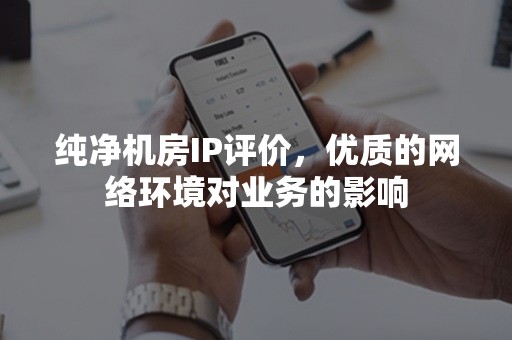 纯净机房IP评价，优质的网络环境对业务的影响